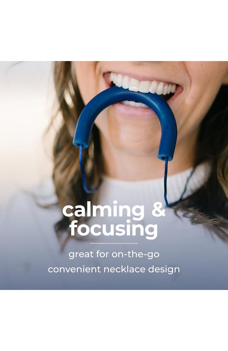 Sensory Basics U Chew Necklace, 2 Pack, Oral Therapy Tool For Light Chewers, Alternate, color, Multicolored