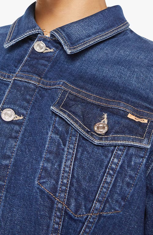 Mother The Bruiser Perfectly Imperfect Jacket In Blue