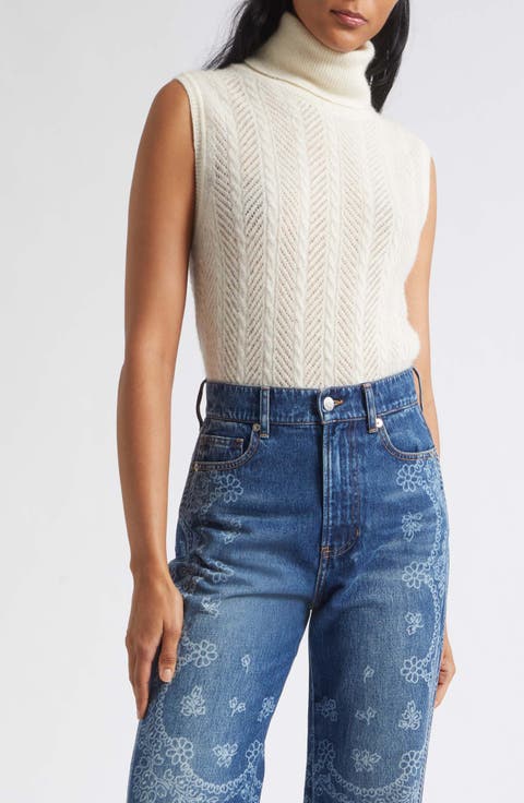 Mazzy Pointelle Knit Shell