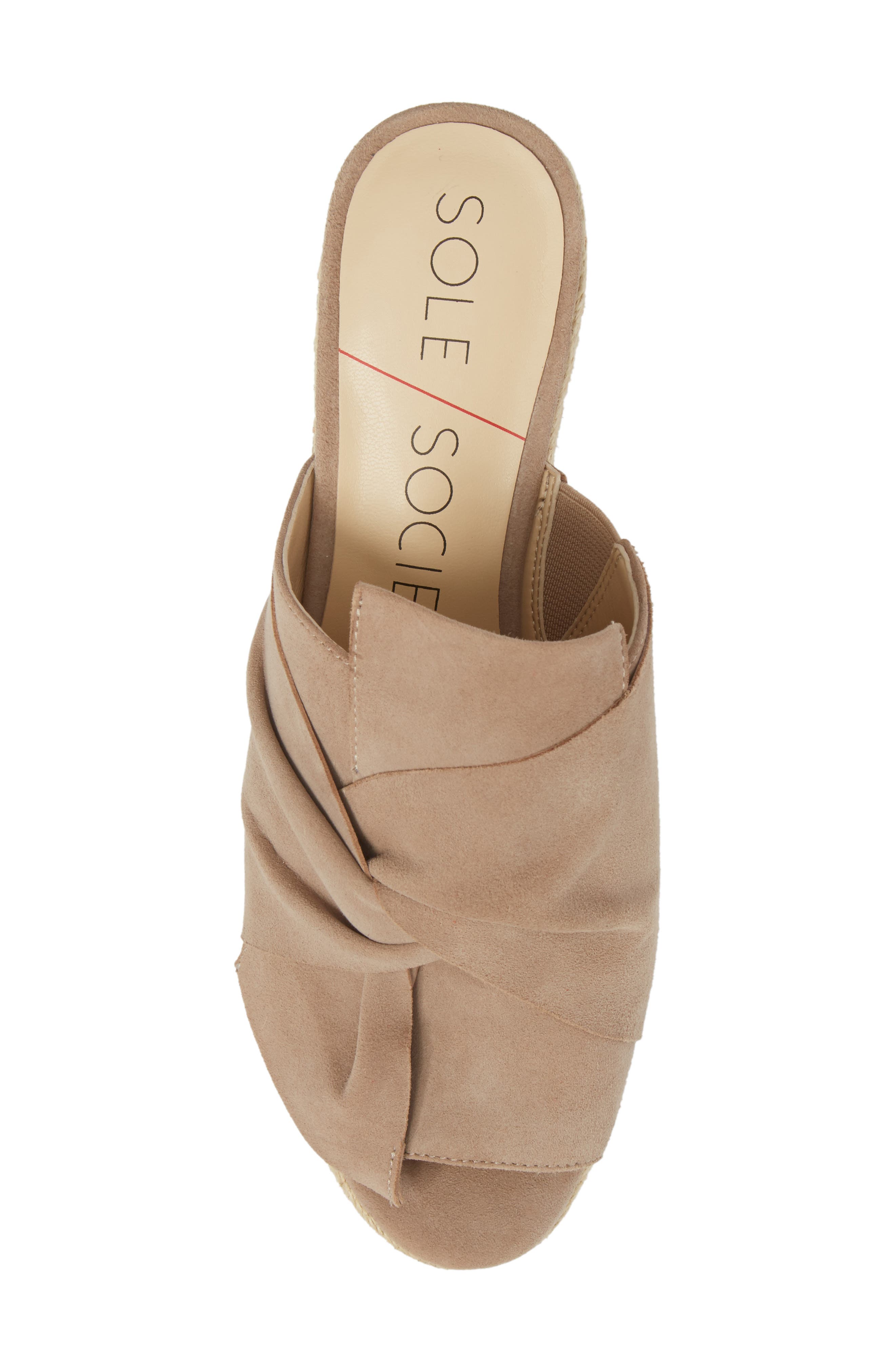 Carima Espadrille Wedge, Alternate, color, TAUPE FABRIC