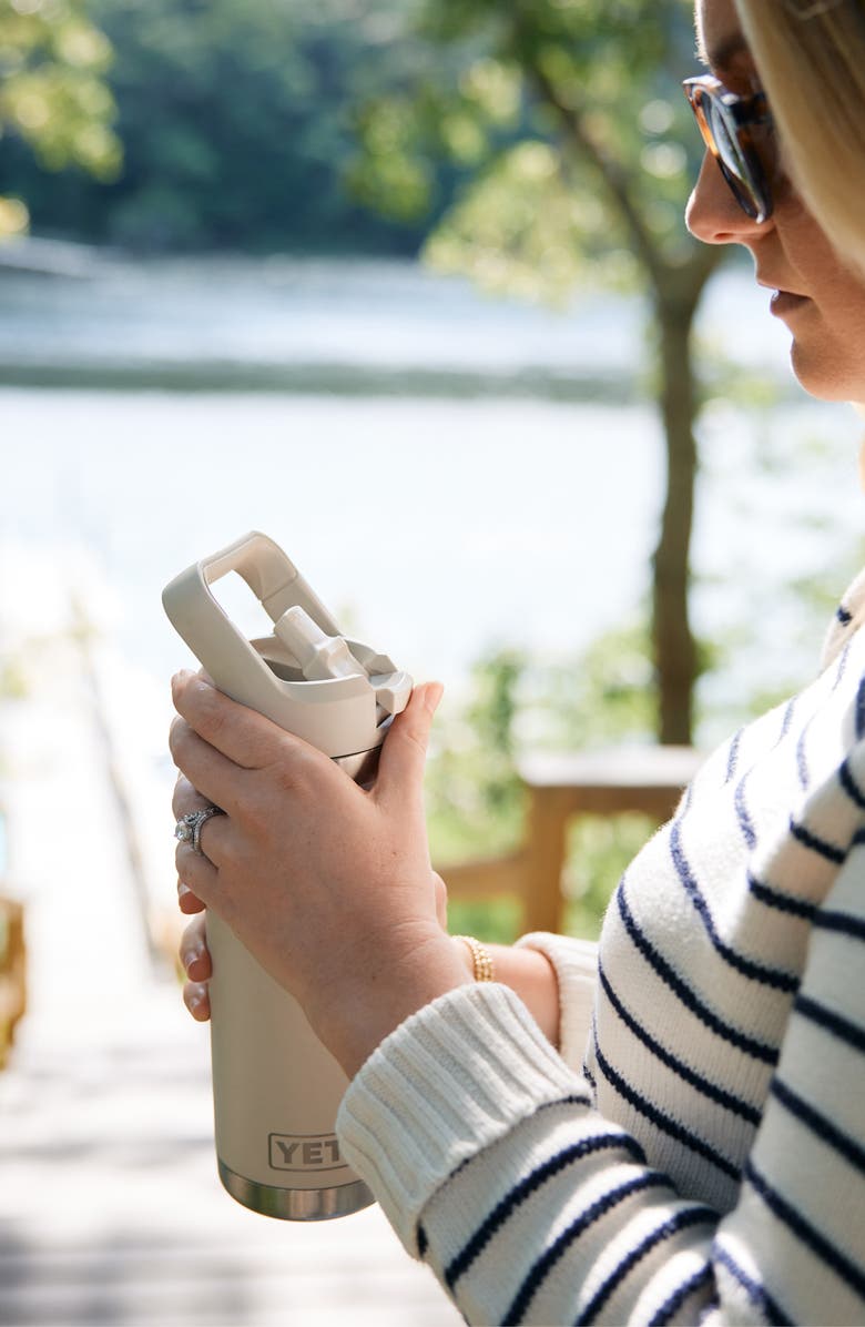 YETI Rambler 18-Ounce Straw Water Bottle, Alternate, color, Cape Taupe