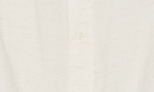 Patrizia Luca Short Sleeve Button Front Top In White