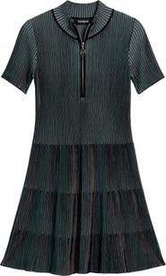 Desigual Rib Half Zip Minidress
