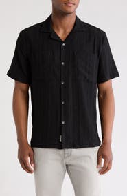 Civil Society Relaxed Fit Open Stitch Camp Shirt