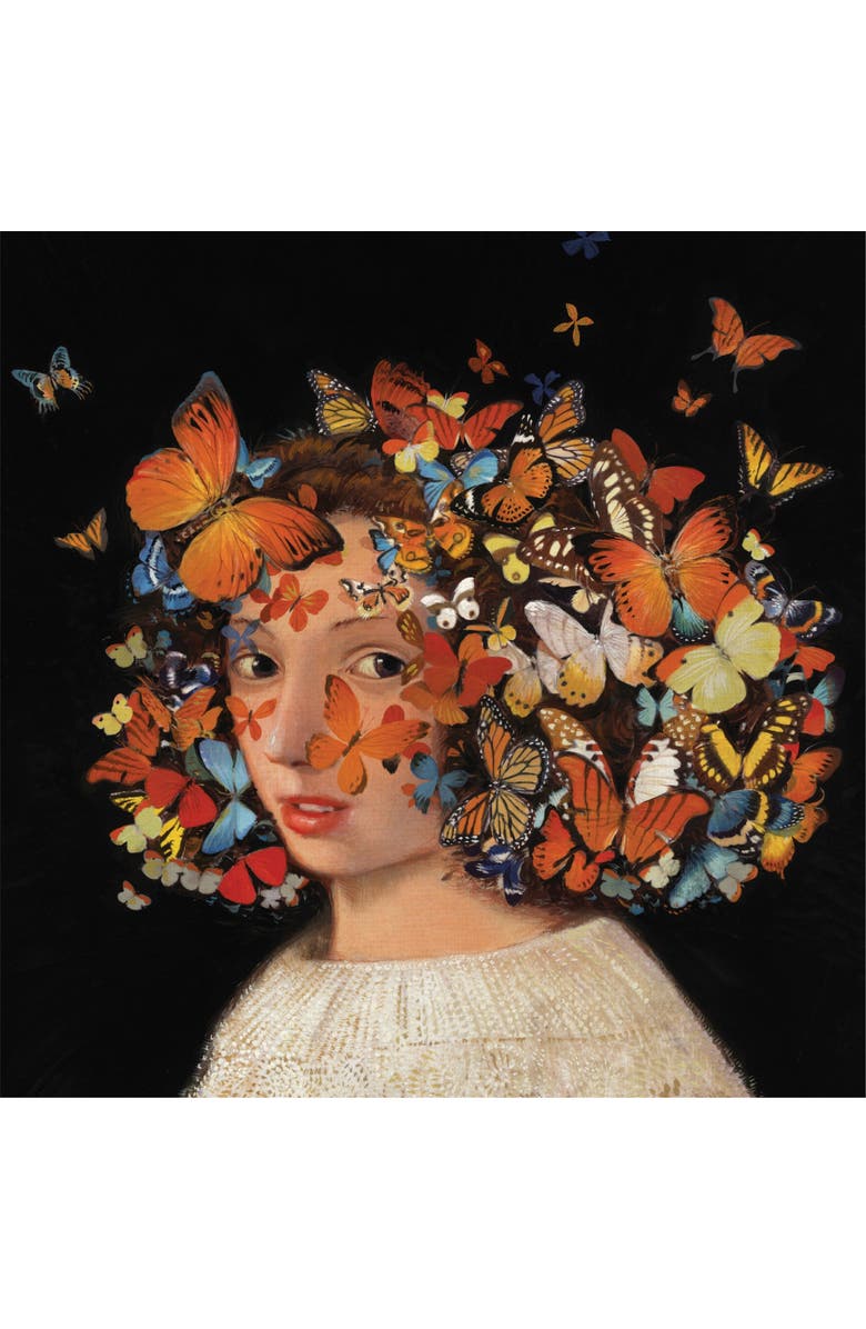 NEW YORK PUZZLE COMPANY Butterfly Girl 500 Piece Puzzle, Alternate, color, NO COLOR