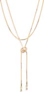 Nordstrom Cubic Zirconia Knotted Layered Y-Necklace