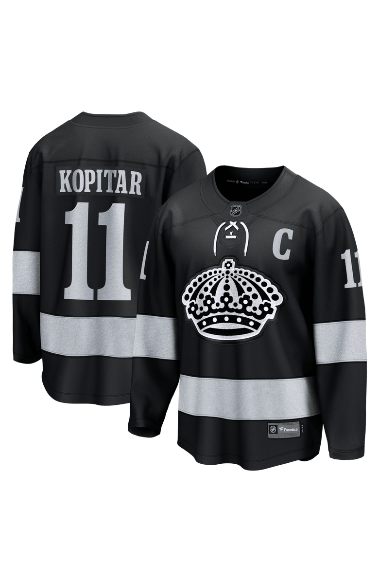 FANATICS Men's Fanatics Anze Kopitar Black Los Angeles Kings Alternate Breakaway Jersey, Alternate, color, Black