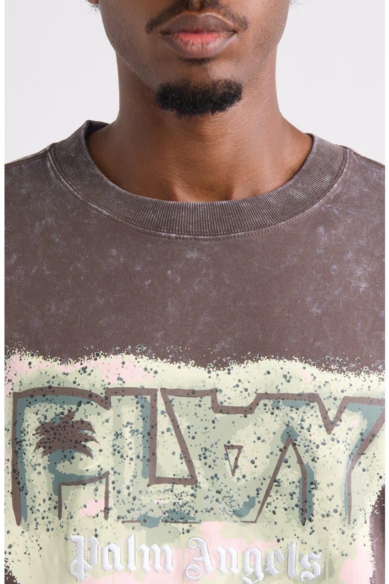 Oversize Box Logo Graphic T-Shirt, Alternate, color, CHOCOLATE BROWN