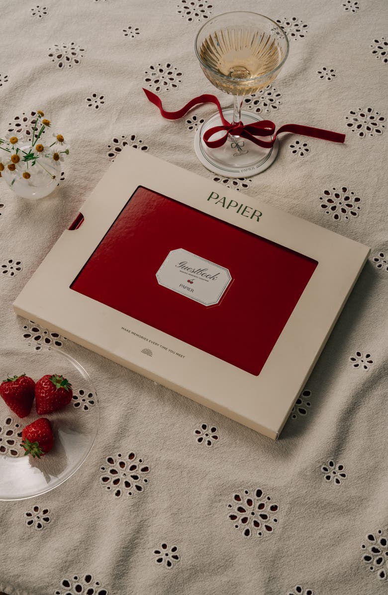 Papier Cherry On Top Guestbook, Alternate, color,