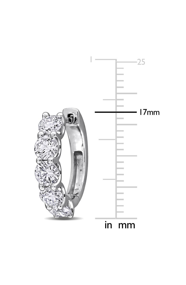 Julianna B. 2 1/2ct. t.w. Lab-Grown Diamond Hoop Earrings 14k, Alternate, color, White Gold