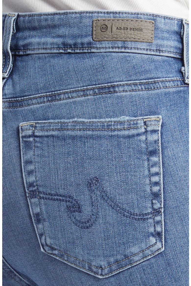 Mari Raw Hem Slim Straight Leg Jeans, Alternate, color, 13 YEARS REINVENTION