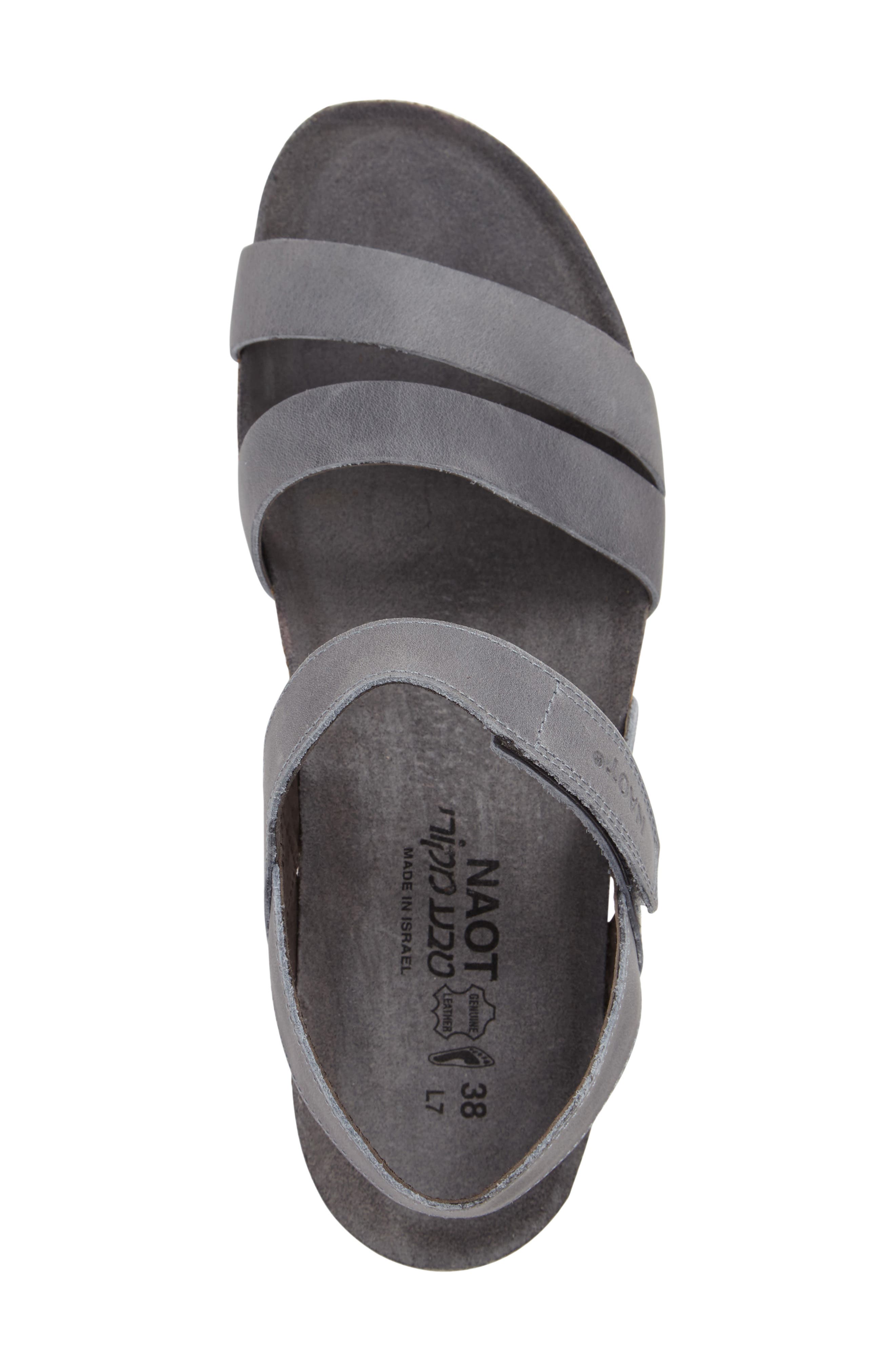 'Kayla' Sandal, Alternate, color, VINTAGE SLATE LEATHER