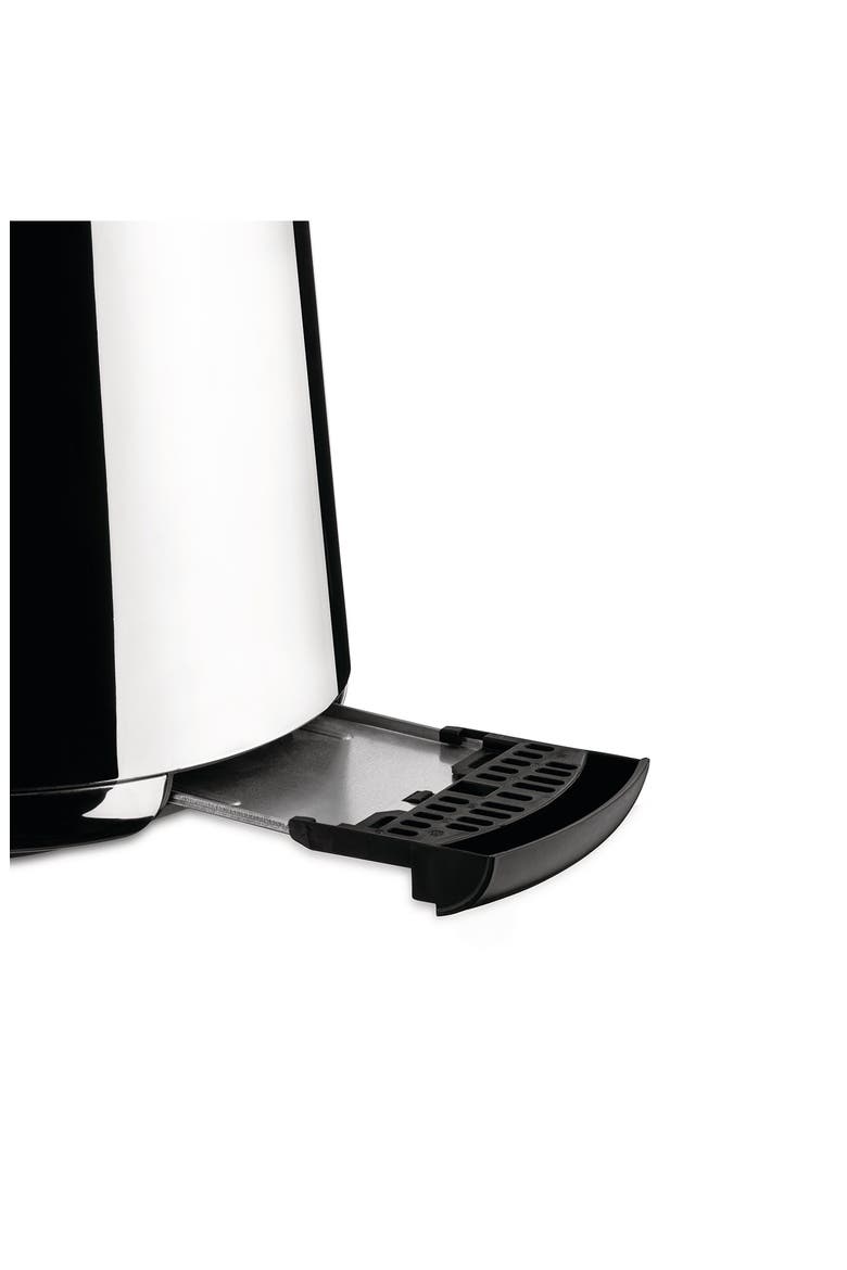 Toru Toaster, Alternate, color, POLISHED STAINLESS STEEL-BLACK