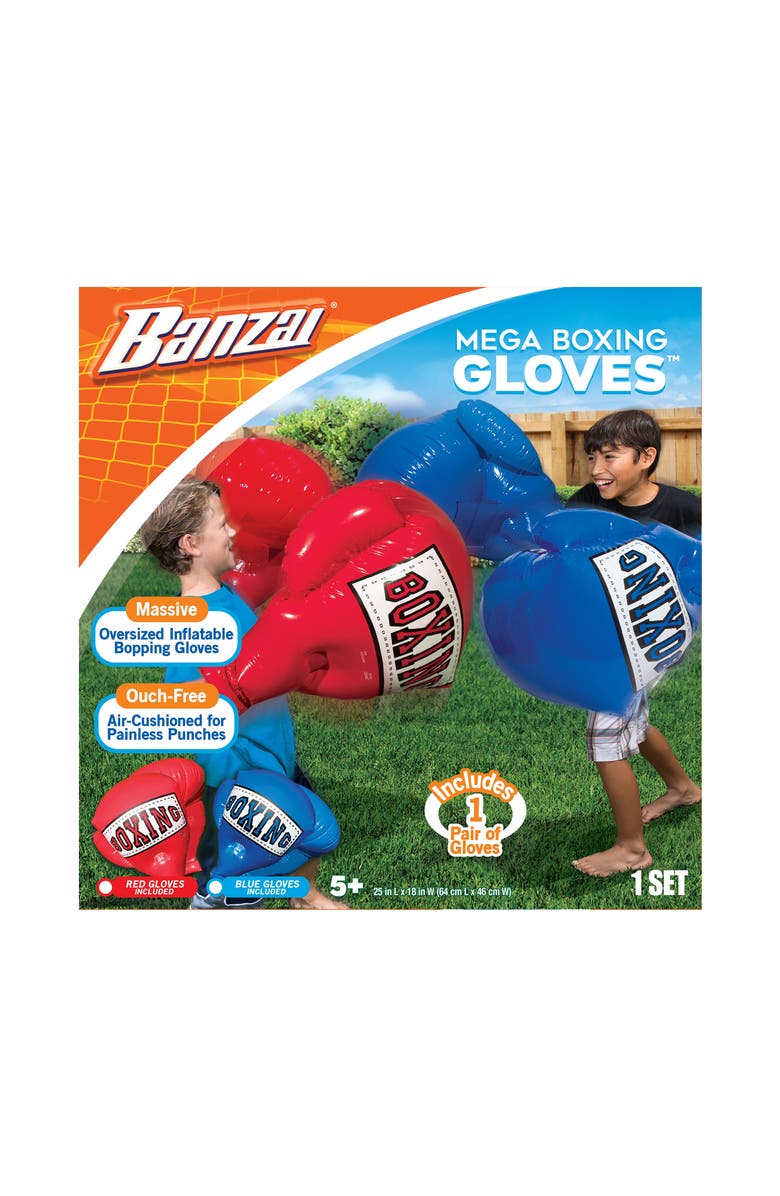 Banzai Kids Inflatable Mega Boxing Gloves, Main, color, Multicolored