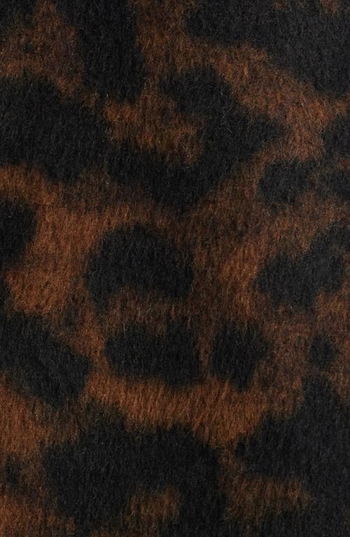 Anne Klein Leopard Print Topper Jacket In Brown