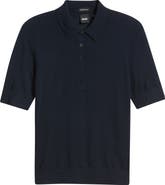 BOSS Fidenka Virgin Wool Polo Sweater