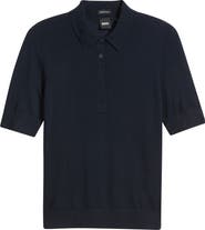 BOSS Fidenka Virgin Wool Polo Sweater