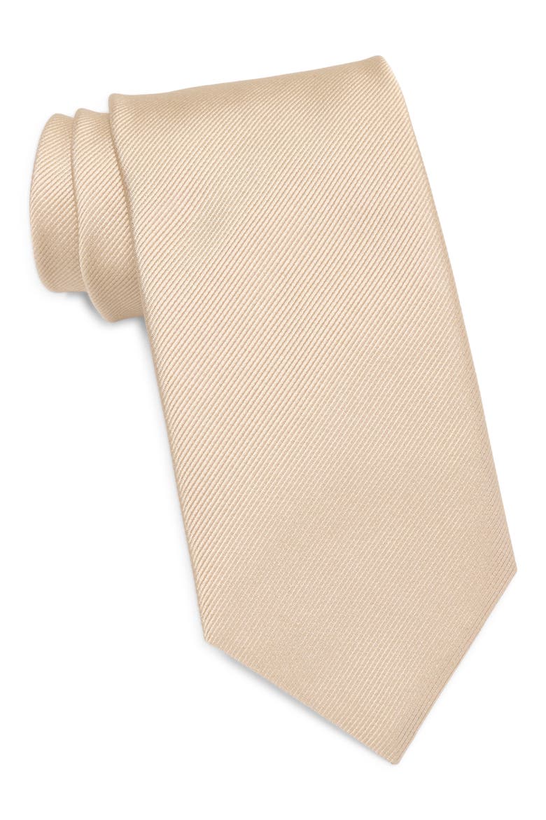 Silk Tie, Main, color, OPEN BEIGE