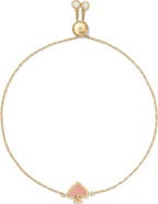 Kate Spade New York enamel spade charm slider bracelet