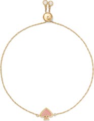 Kate Spade New York enamel spade charm slider bracelet