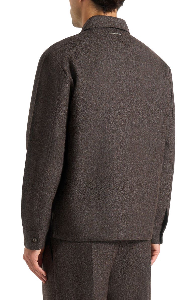 Manière De Voir Elliot Melange Tailored Shirt, Alternate, color, Brown