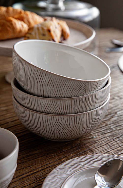 Juliska Blenheim Oak Whitewash Cereal/ice Cream Bowl In White
