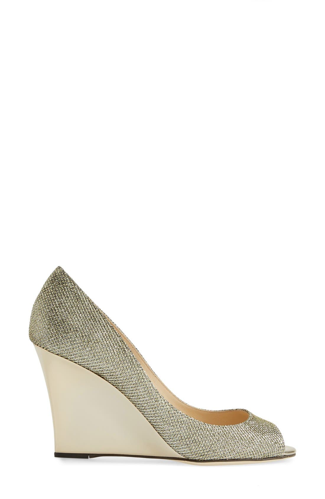 'Baxen' Wedge Pump, Alternate, color, LIGHT BRONZE