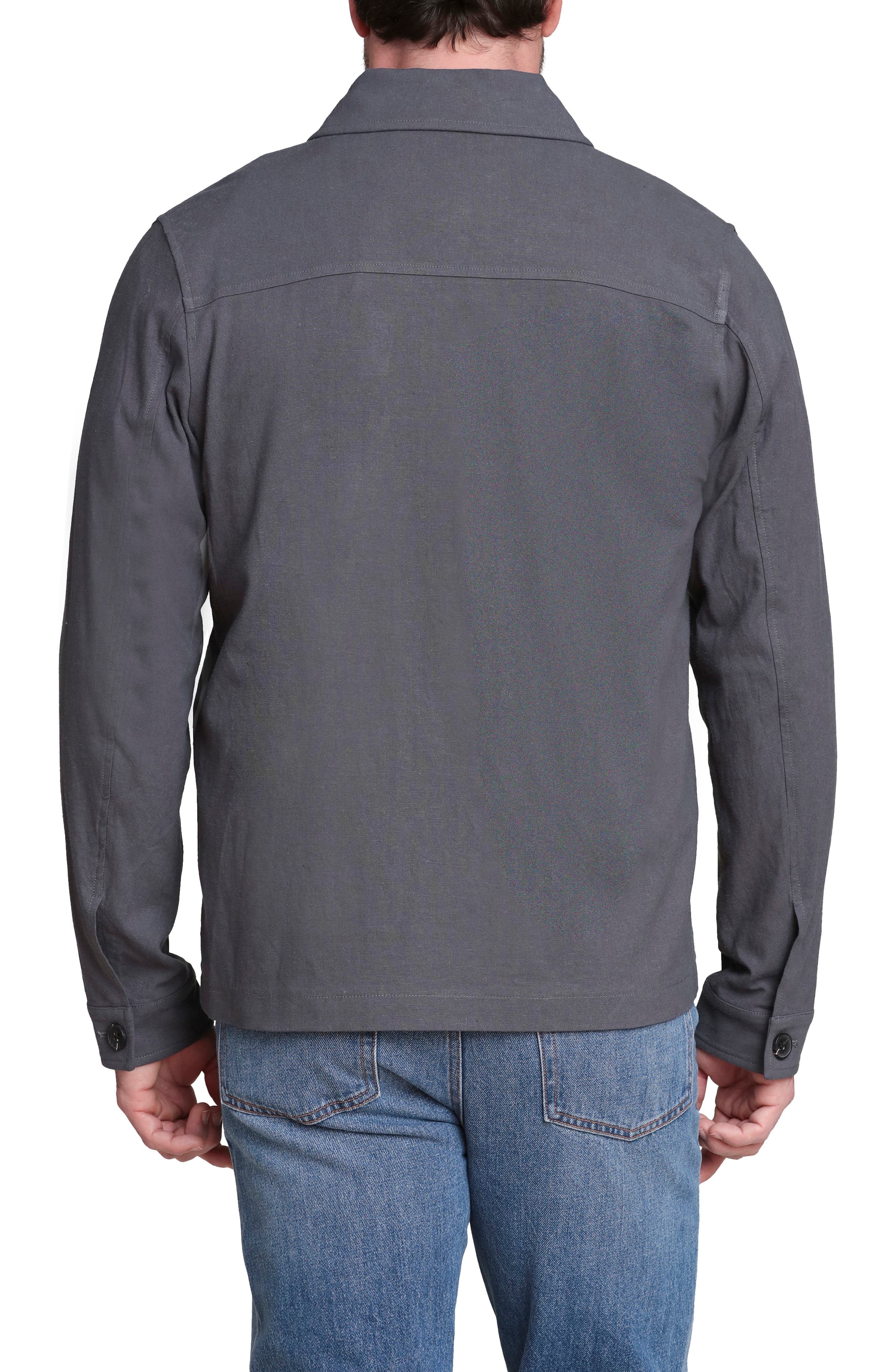 Relaxed Fit Linen & Cotton Work Jacket - image 2