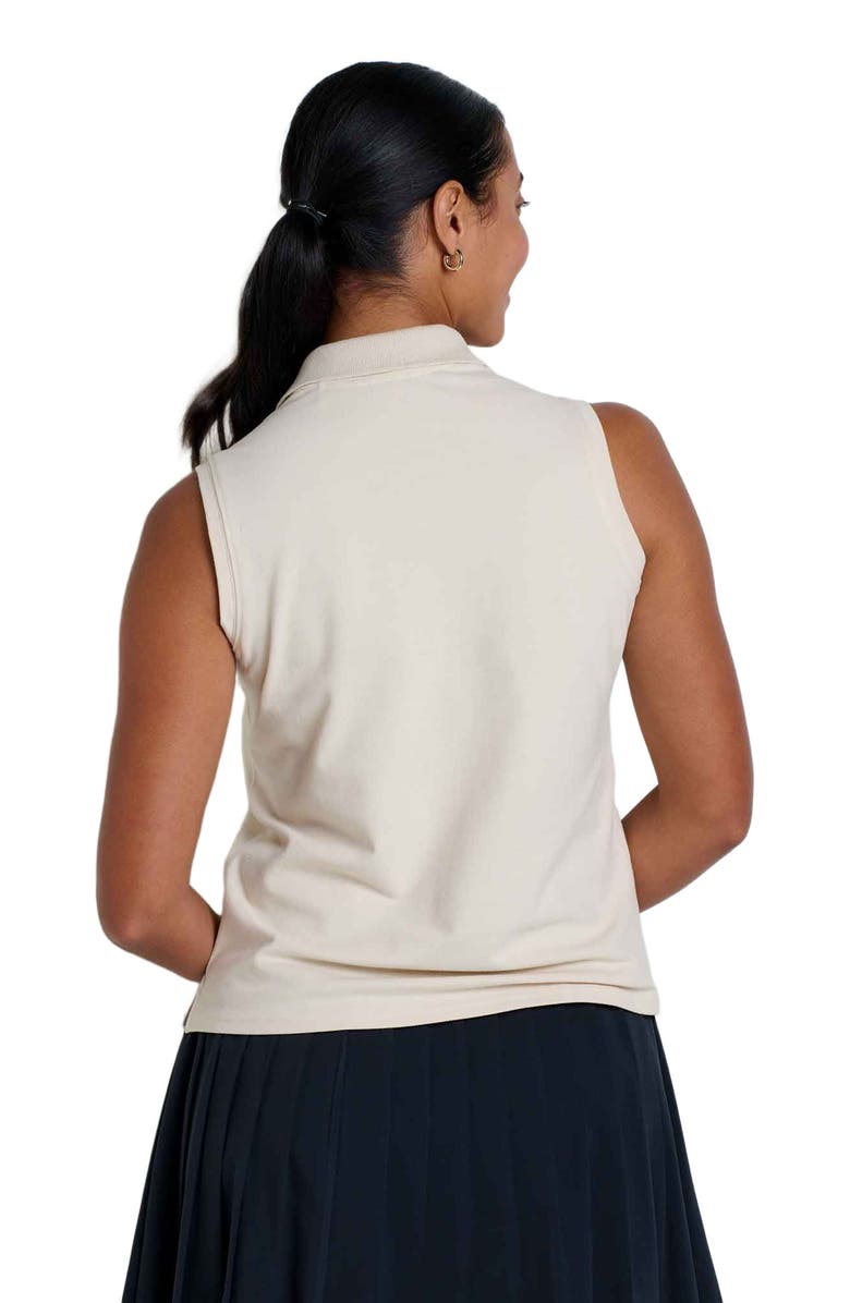 Toad & Co Women's Yerba Sleeveless Polo, Alternate, color, Salt Embroidery