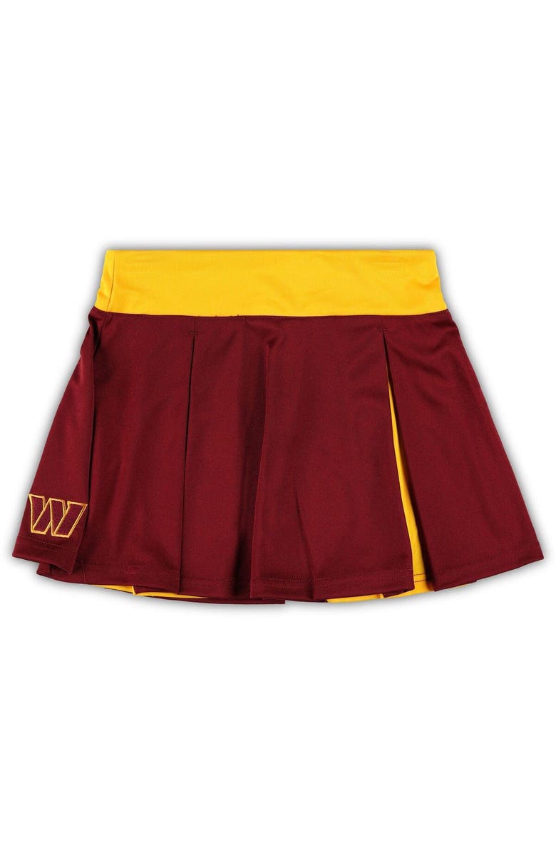 Outerstuff Girls Youth Burgundy Washington Commanders Spirit Cheerleader Two-Piece Set, Alternate, color, 