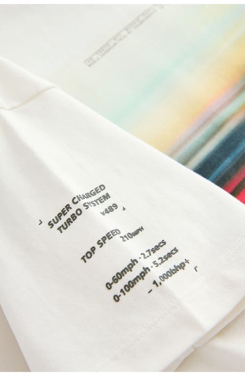 Next Kids' Racing Car Graphic T-shirt In White