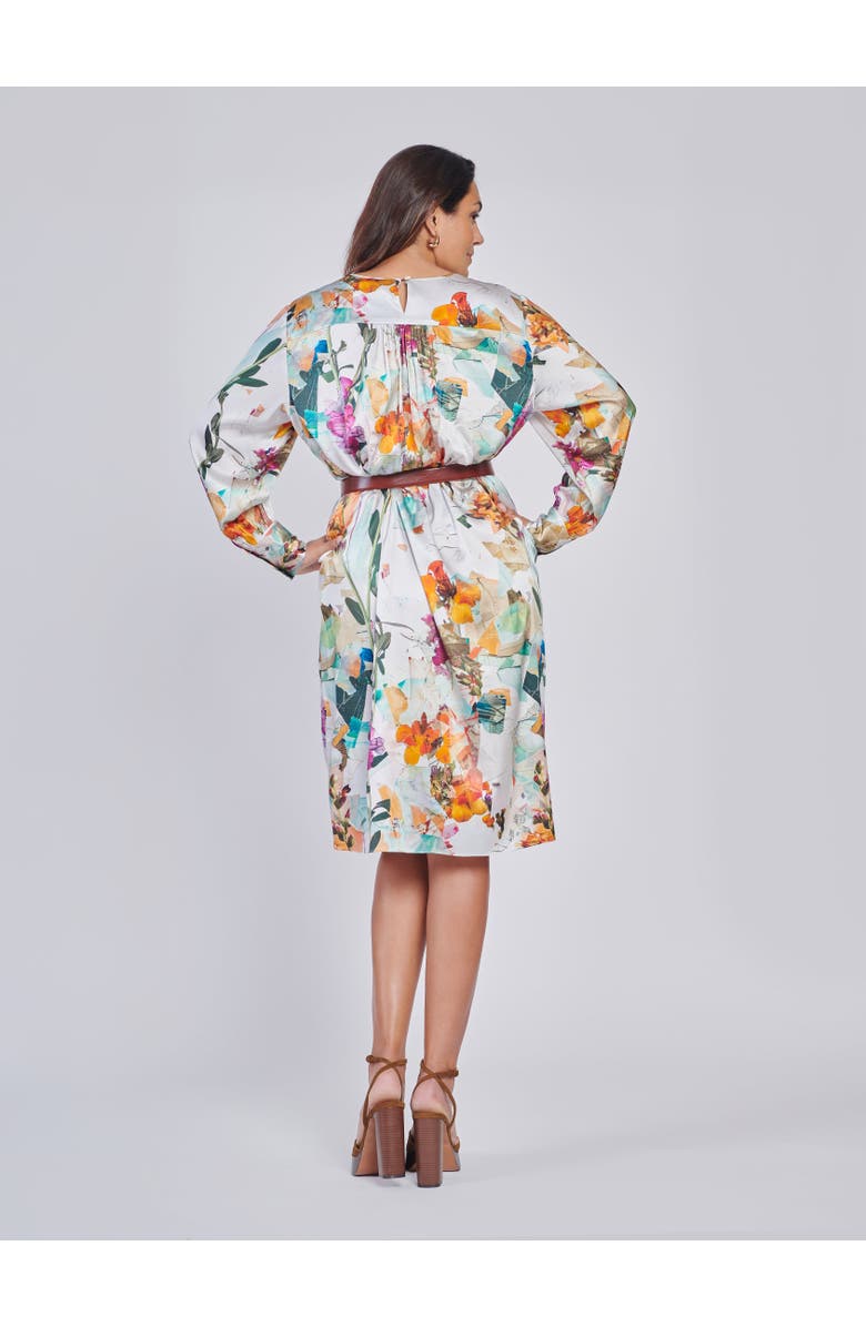 Gabriella Rossetti Natalia Stretch Silk Floral Dress, Alternate, color, 