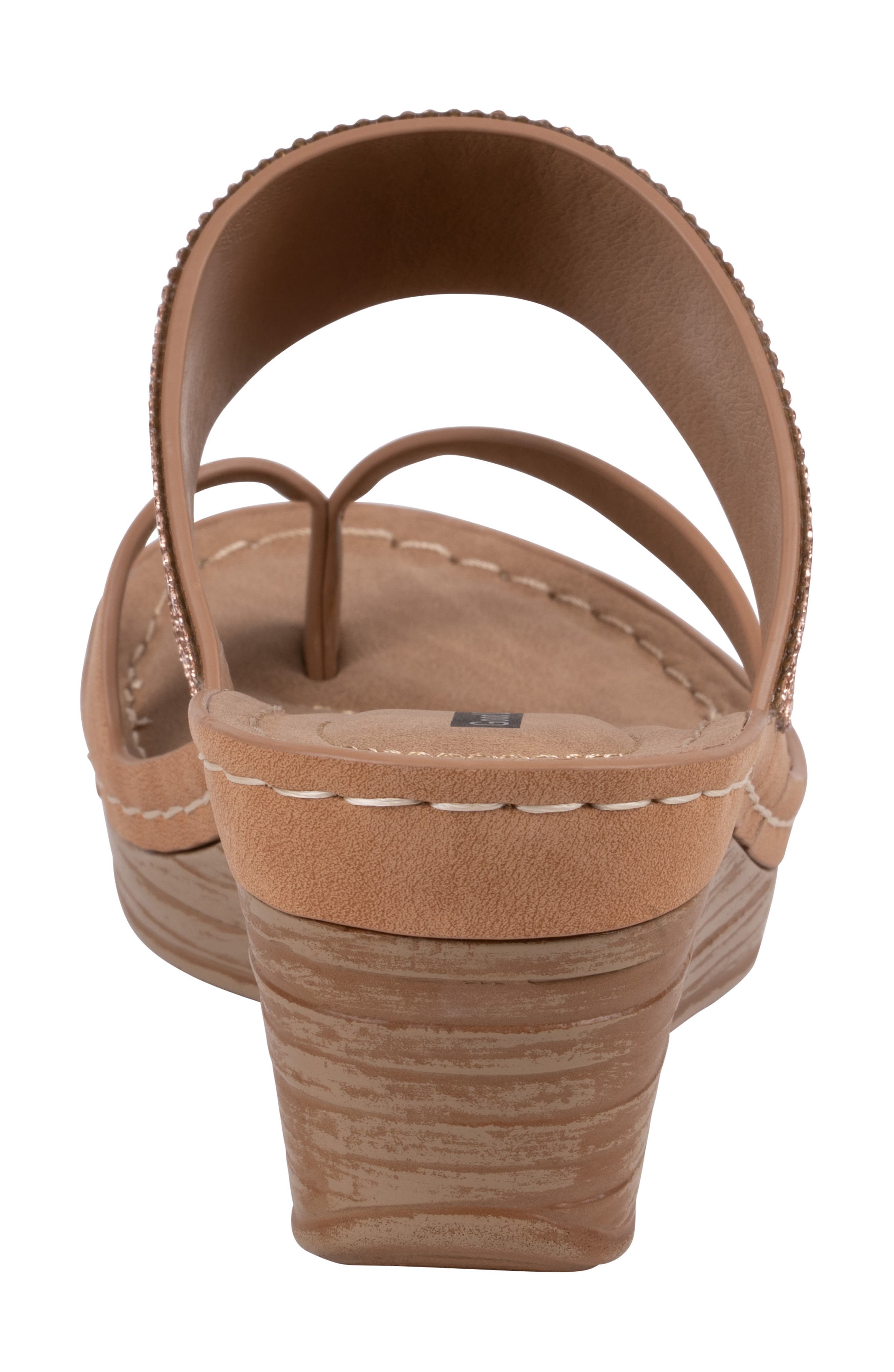 GOOD CHOICE NEW YORK Brazen Wedge Sandal, Alternate, color, Tan