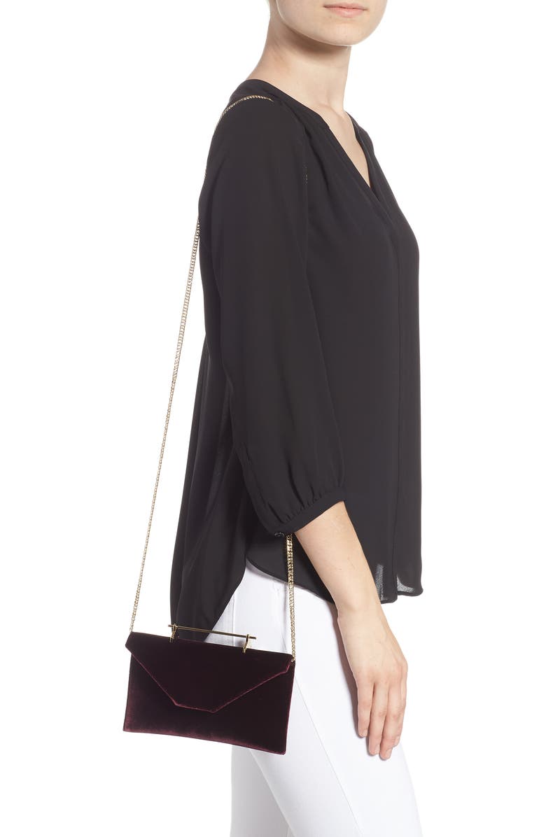M2MALLETIER Annabelle Velvet Clutch, Alternate, color,