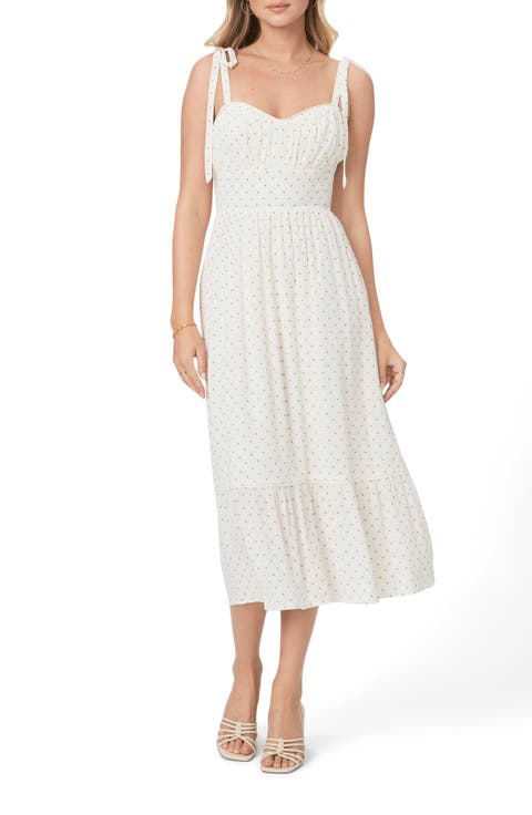 Margarita Dot Tie Strap Dress