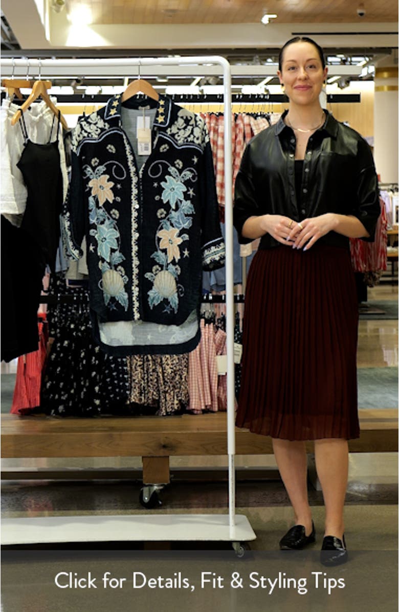 The Chrissy Long Sleeve Cover-Up Shirt, sales video thumbnail