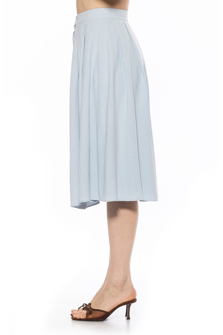 Maya Midi Skirt, Alternate, color, LIGHT BLUE