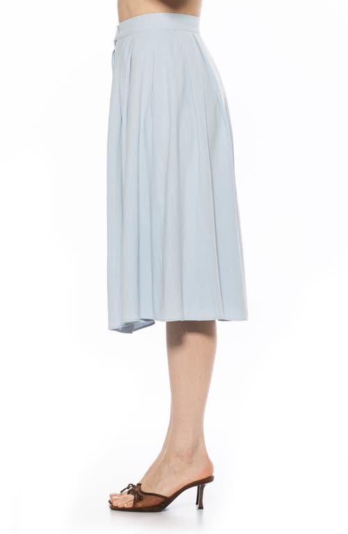 Shop Alexia Admor Maya Midi Skirt In Light Blue