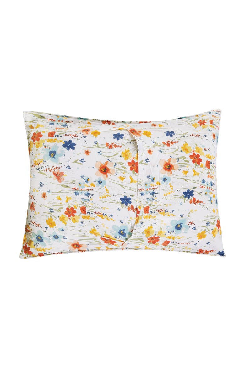 Sheila Spring Floral Cotton Quilt Set  - Reversible and Machine Washable, Alternate, color, Yellow