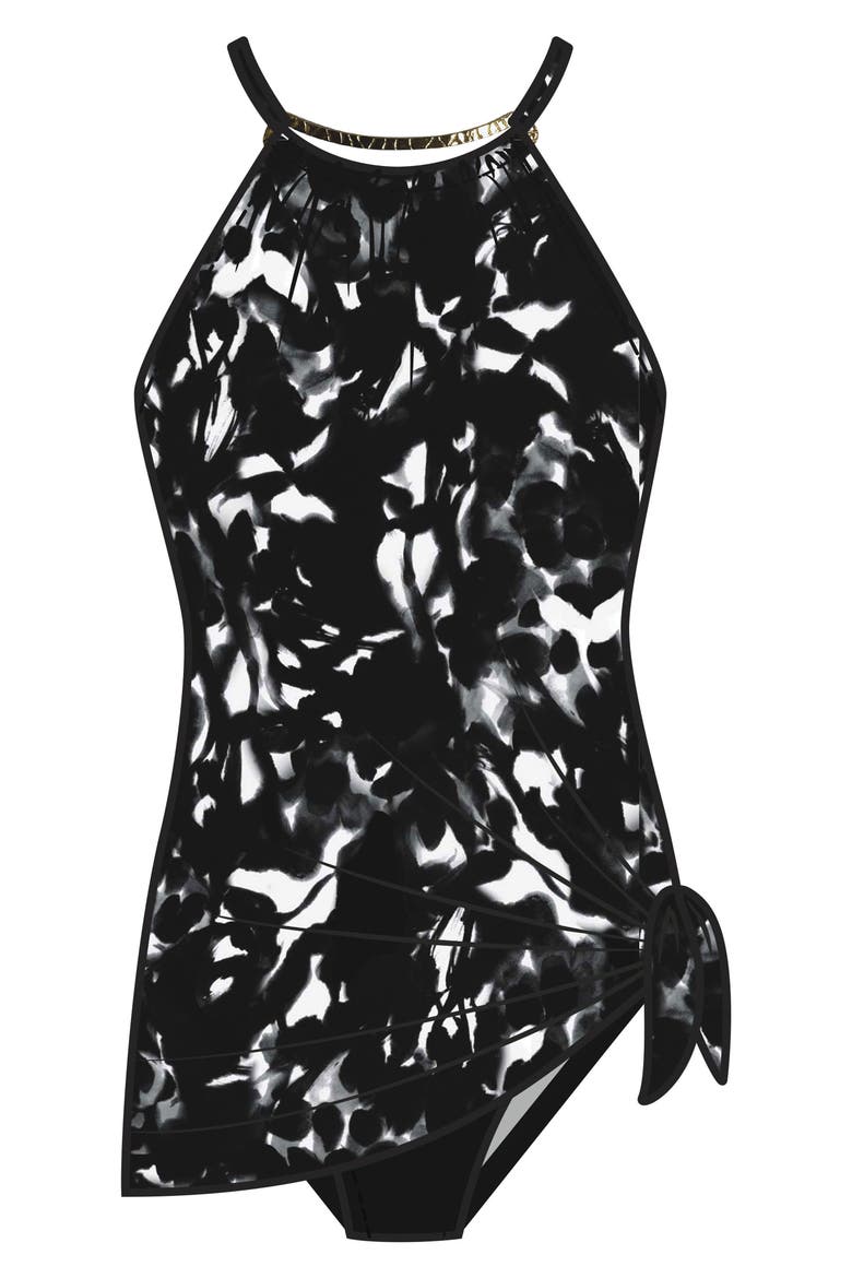 Dreamstate Parker Underwire One-Piece Swimsuit, Alternate, color, BLK/ MULTI
