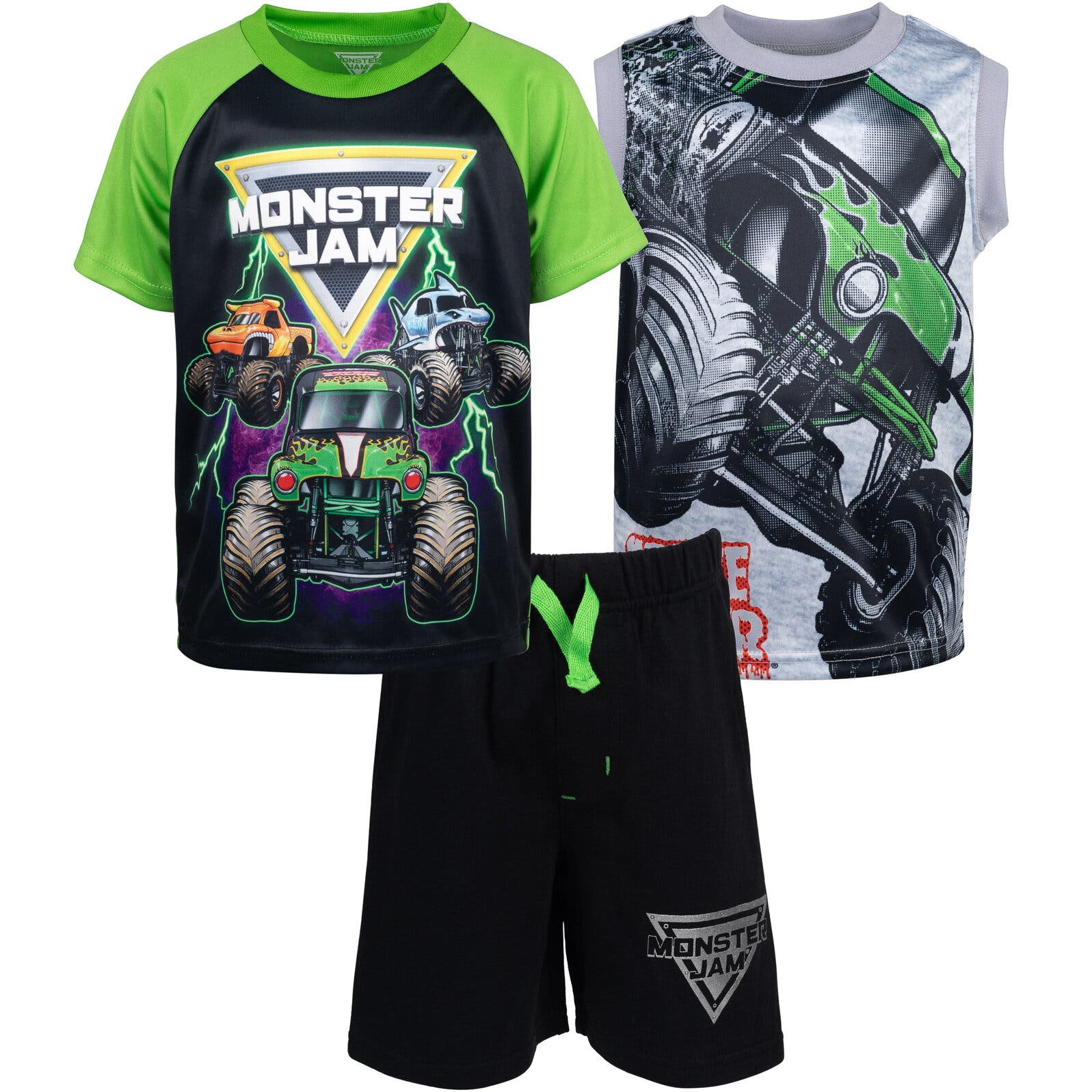 Black Green Monster Jam Trucks