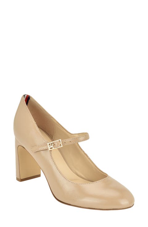 Sloane Faux Leather Mary Jane Pump