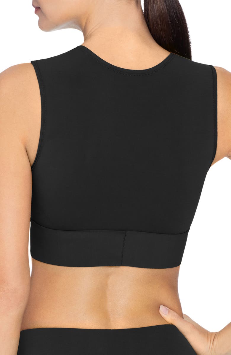 Robin Piccone Ava Longline Knot Front Bikini Top, Alternate, color,