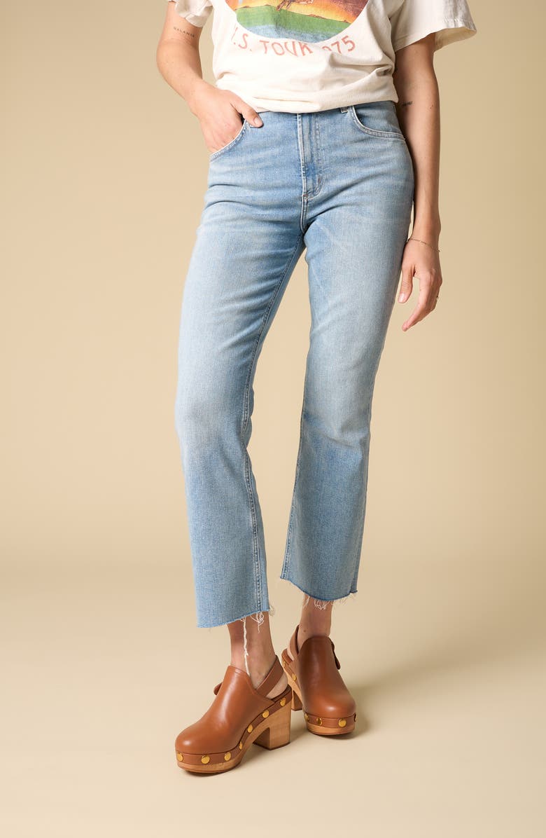 Charlotte Stone Hari Platform Slingback Studded Clog, Alternate, color, Luggage