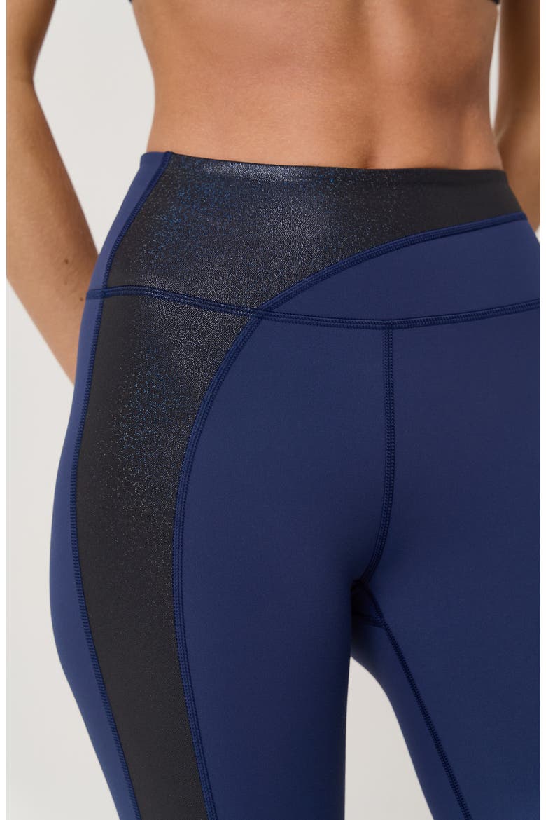 Shine Balance 7/8 Leggings, Alternate, color, INDIGO
