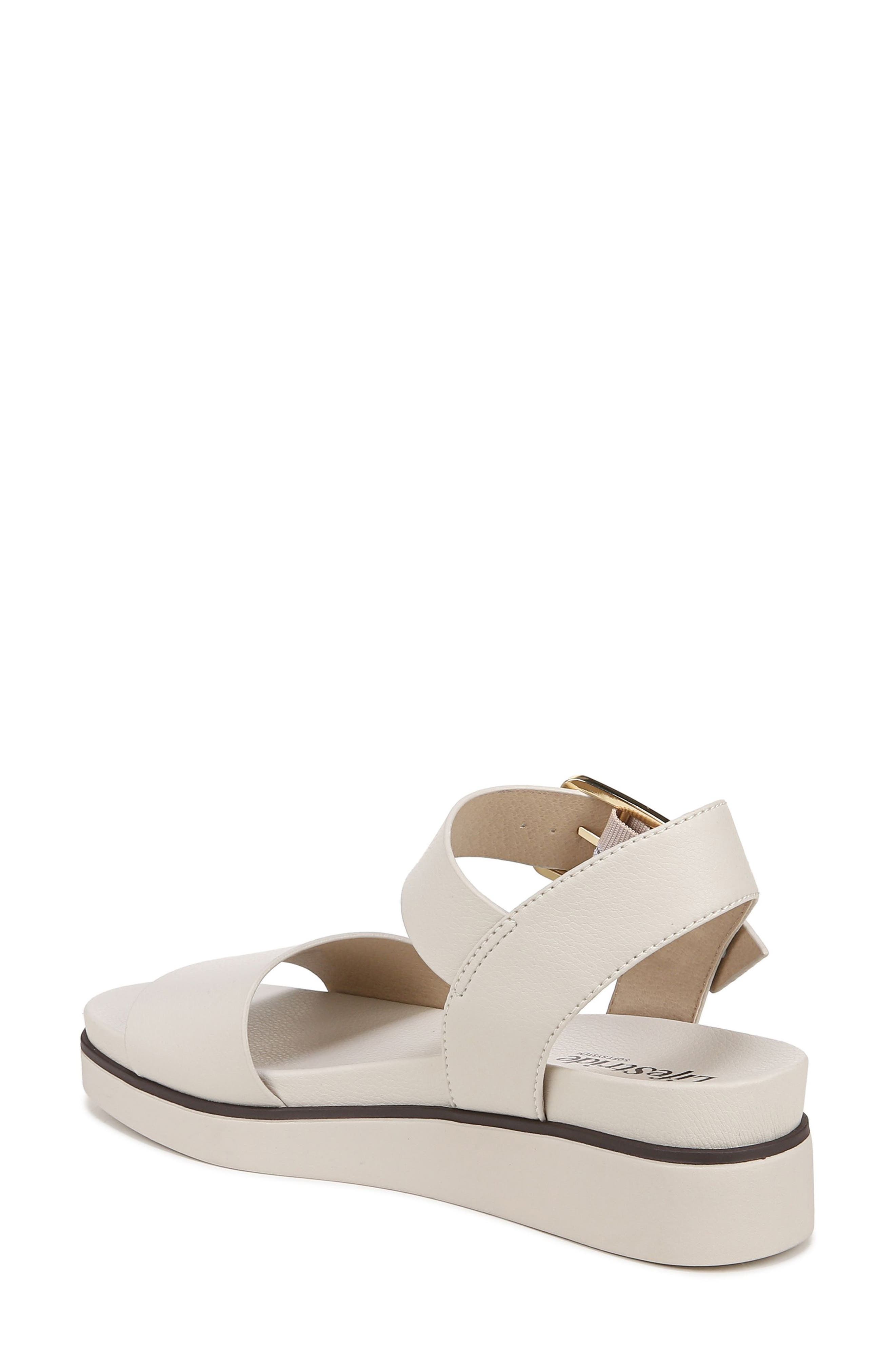 LifeStride Gillian Platform Sandal, Alternate, color, Bone