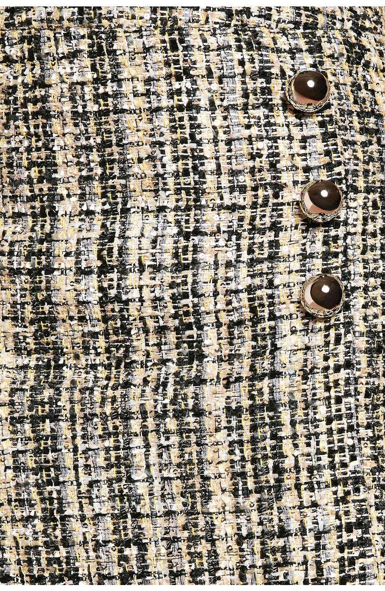 Coast Sequin Tweed Midi Skirt, Alternate, color, Mono