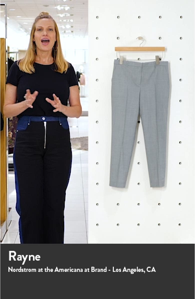 Treeca 4 Wool Blend Crop Trousers, sales video thumbnail