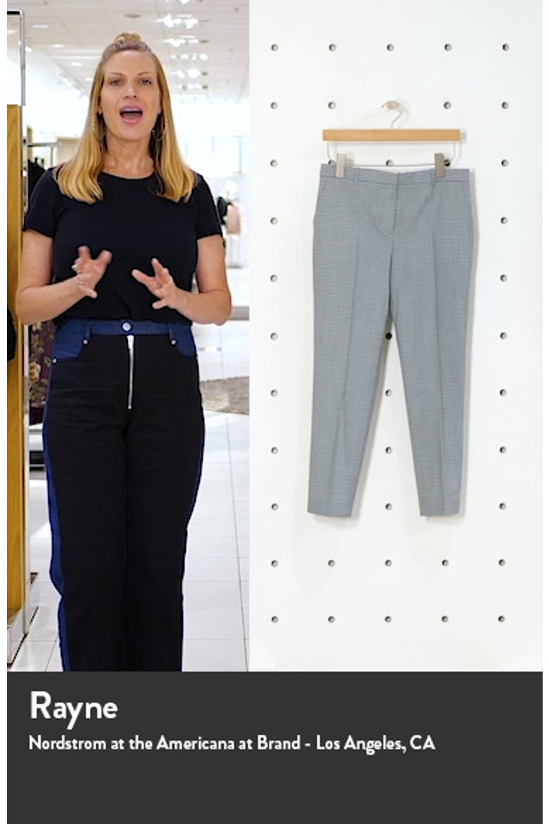Treeca 4 Wool Blend Crop Trousers video