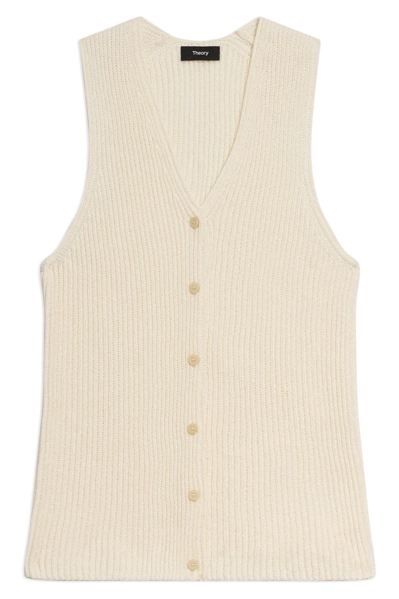 Cotton Sweater Vest, Main, color, IVORY